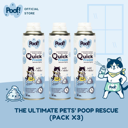 Poof! Quick Freeze Aerosol Spray pack 3